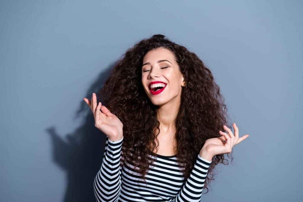 Overjoyed Beautiful Woman | Smile Virtual