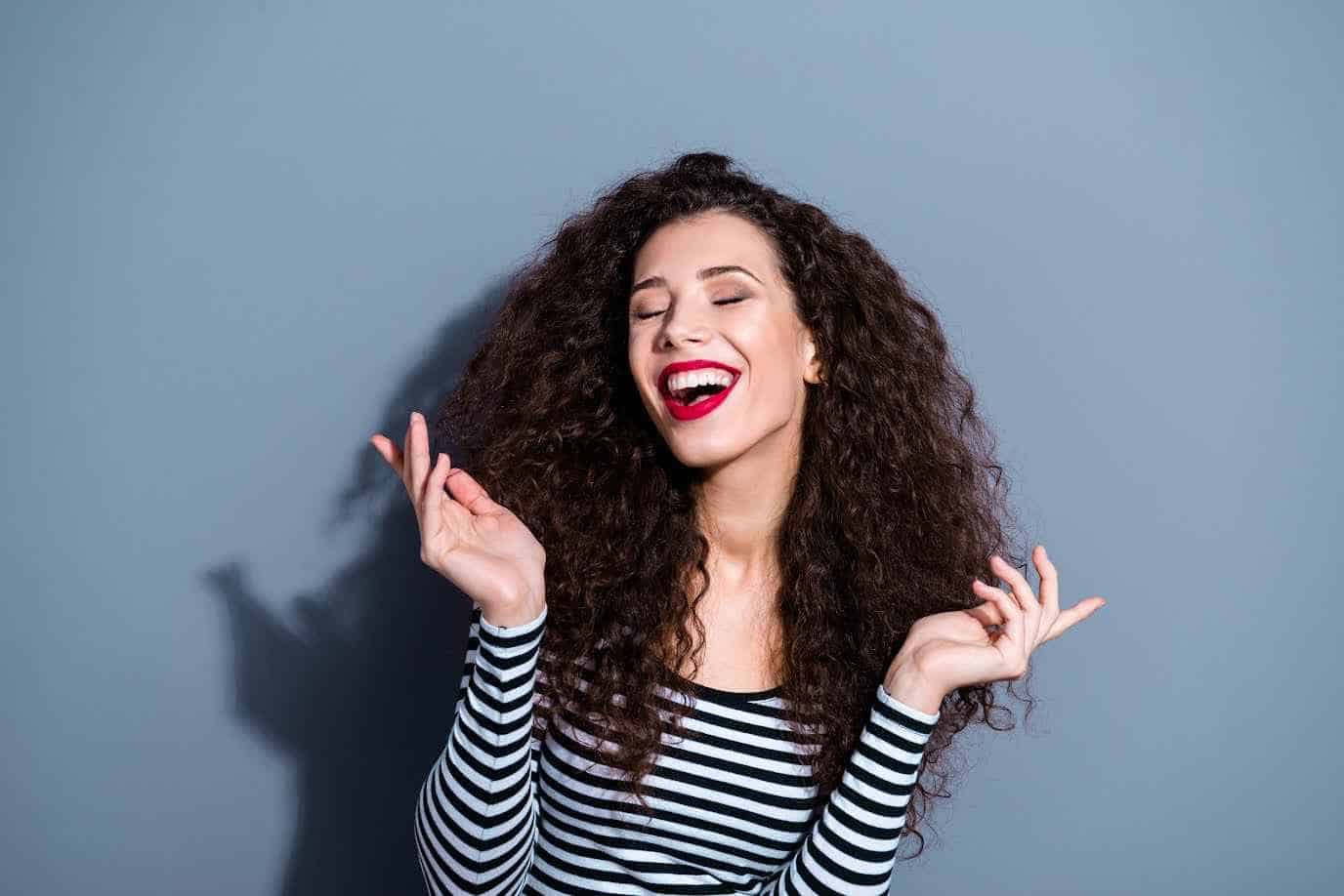 Overjoyed Beautiful Woman | Smile Virtual