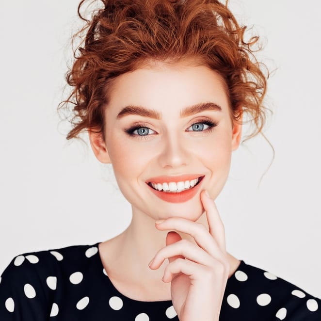 Woman smiling